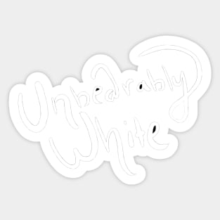 Unbearably White Vampire Weekend Sticker